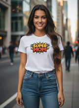 Carregar imagem no visualizador da galeria, Saving The Day Super MOM Comic Book Energy T-Shirt
