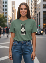 Cargar imagen en el visor de la galería, Organic Bunny Noir T-Shirt
