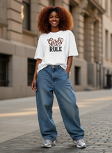Carregar imagem no visualizador da galeria, Too Cool To Ask Permission Girls Rule Tee
