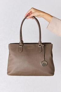 David Jones Luxe Vegan Leather Classic Structured Handbag