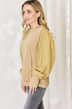 Load image into Gallery viewer, HEYSON Baked Clay Mineral Washed Cotton Gauze Terry Hoodie Top
