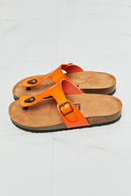Load image into Gallery viewer, MM Shoes Orange T-Strap Flip-Flop Sandals
