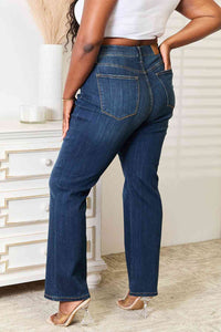 Judy Blue Lynn Elasticized Waist Pull On Blue Denim Bootcut Jeans