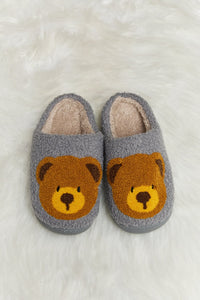 Melody Teddy Bear Plush Slide Slippers