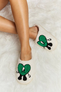 Melody luxe Love Heart Plush Slide Slippers