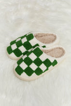 Load image into Gallery viewer, Melody Checkered Plush Slide Slippers
