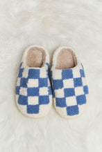 Load image into Gallery viewer, Melody Checkered Plush Slide Slippers
