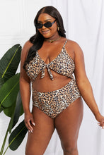 Load image into Gallery viewer, Marina West Swim Leopard Cutout One Piece Swimsuit
