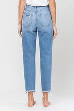 Ladda upp bild till gallerivisning, DISTRESSED RAW HEM MOM JEANS
