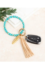 Load image into Gallery viewer, Aili&#39;s Corner Boho Earthy Stone Key Ring Bracelet
