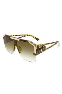 Cramilo Eyewear Square Oversize Retro Tinted Sunglasses