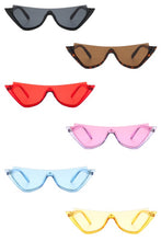 Cargar imagen en el visor de la galería, Cramilo Eyewear Women&#39;s Retro Half Frame Cat Eye Sunglasses
