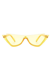 Cramilo Eyewear Women's Retro Half Frame Cat Eye Sunglasses