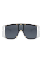 Load image into Gallery viewer, Cramilo Eyewear Oversize Square Tinted Shield Visor Sunglasses
