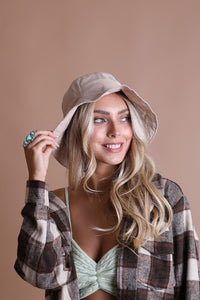 Leto Solid Color Premium Organic Cotton Bucket Style Hat
