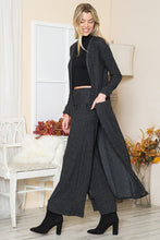 Load image into Gallery viewer, Orange Farm Clothing Two Tone Fold Over Waist Wide Leg Pants
