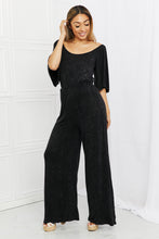 Load image into Gallery viewer, White Birch Solid Black Vintage Washed Jumpsuit
