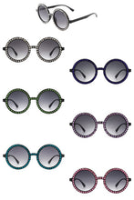 Carica l&#39;immagine nel visualizzatore di Gallery, Cramillo Eyewear Women&#39;s Round Rhinestone Embellished Tinted Sunglasses
