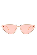 Загрузить изображение в средство просмотра галереи, Cramilo Eyewear Retro Tinted Flat Lens Cat Eye Sunglasses
