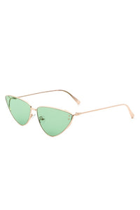 Cramilo Eyewear Retro Tinted Flat Lens Cat Eye Sunglasses