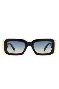 Cramilo Eyewear Women's Thick Frame Rounded Rectangle Sunglasses