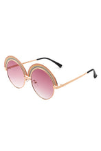 Load image into Gallery viewer, Cramilo Eyewear Women&#39;s Round Rainbow Embellished Top Sunglasses
