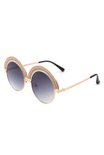 Load image into Gallery viewer, Cramilo Eyewear Women&#39;s Round Rainbow Embellished Top Sunglasses
