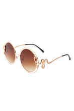 Load image into Gallery viewer, Cramilo Eyewear Women&#39;s Ombre Shaded Double Round Squiggly Sunglasses
