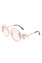 Ladda upp bild till gallerivisning, Cramilo Eyewear Women&#39;s Ombre Shaded Double Round Squiggly Sunglasses
