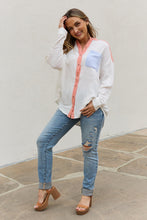 Ladda upp bild till gallerivisning, White Birch Multicolor Color Block Button Down Top
