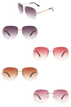 Load image into Gallery viewer, Cramilo Eyewear Classic Rimless Chic Square Tinted Sunglasses
