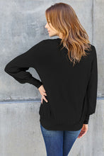 Ladda upp bild till gallerivisning, Basic Bae Solid Color Lantern Sleeve Top
