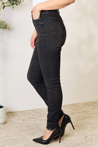 Judy Blue Mel Tummy Control High Waisted Black Denim Skinny Jeans