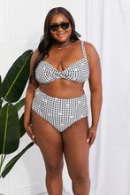 Cargar imagen en el visor de la galería, Marina West Swim Checkered Daisy Two Piece Bikini Set
