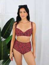 Load and play video in Gallery viewer, Marina West Swim Ochre Leopard Two Piece Bikini Set
