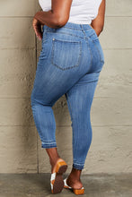 Load image into Gallery viewer, Judy Blue Janavie High Waisted Pull On Blue Denim Cropped Skinny Jeans

