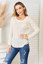 Load image into Gallery viewer, Culture Code Long Sleeve Curved Hem Soft Woven Top
