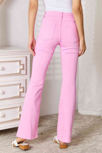 Kancan Frankie High Waisted Pink Denim Bootcut Jeans