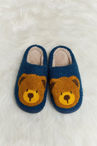 Melody Teddy Bear Plush Slide Slippers