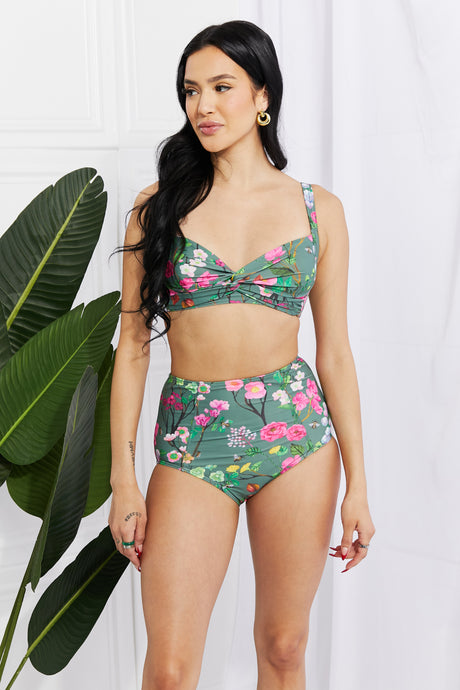 Marina West Swim Sage Multicolor Floral Two Piece Bikini Set