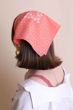 Load image into Gallery viewer, Leto Dot and Floral Border Bandana Scarf
