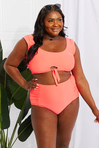 Marina West Swim Coral Pink Two Piece Bikini Set