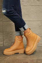 Load image into Gallery viewer, East Lion Corp Brown Platform Combat Boots
