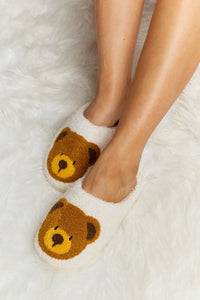 Melody Teddy Bear Plush Slide Slippers