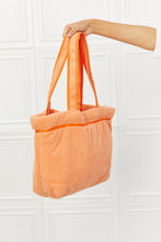 Ladda upp bild till gallerivisning, Fame Tangerine Orange Luxe Plush Tote Bag
