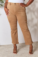 Load image into Gallery viewer, Risen Lydia High Waisted Straight Leg Brown Denim Jeans
