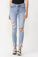 Load image into Gallery viewer, Lovervet Lauren High Rise Distressed Blue Denim Skinny Jeans
