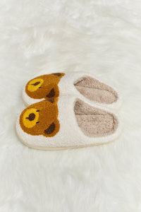 Melody Teddy Bear Plush Slide Slippers