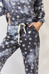 BiBi Star Pattern Two Piece Loungewear Set