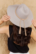 Cargar imagen en el visor de la galería, Fame Straw Braided Wide Brimmed Hat
